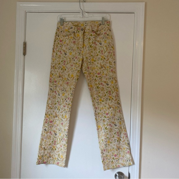 EUC Cynthia Steffe vintage floral denim pantsuit - Picture 9 of 10
